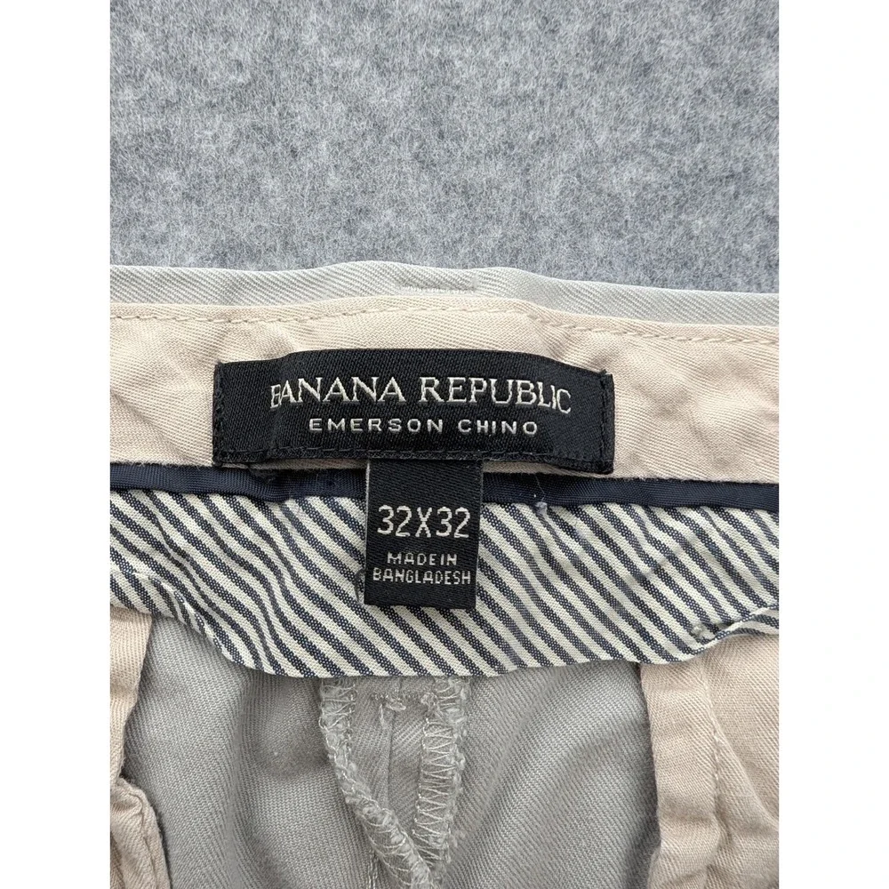 Banana Republic Emerson Chino Pants Gray 32x32 Mens Casual Classic Trousers EU